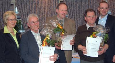 v. l. Diana Brmmel, Ludger Uhlenbrock, Bernhard Blker, Alfons Rssmann, Jens Spahn